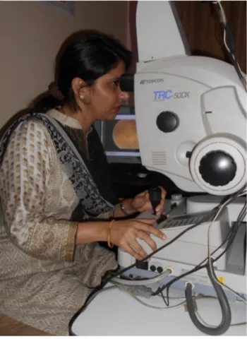 Eye Specialist Examining Patient Using Advanced Retinal Camera at A B Eye Institute Patna